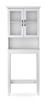 Beacon Hill 2-Door Over-The-Toilet Spacesaver Bathroom Storage Cabinet, White S3H9 - product image 1