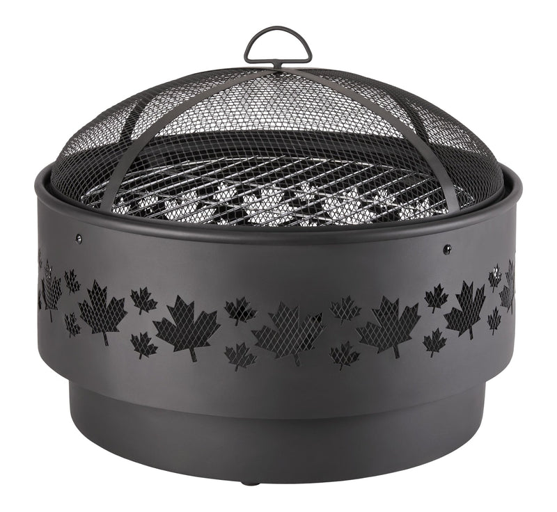 Brome Round Outdoor Wood Firepit, 24-in J9H8