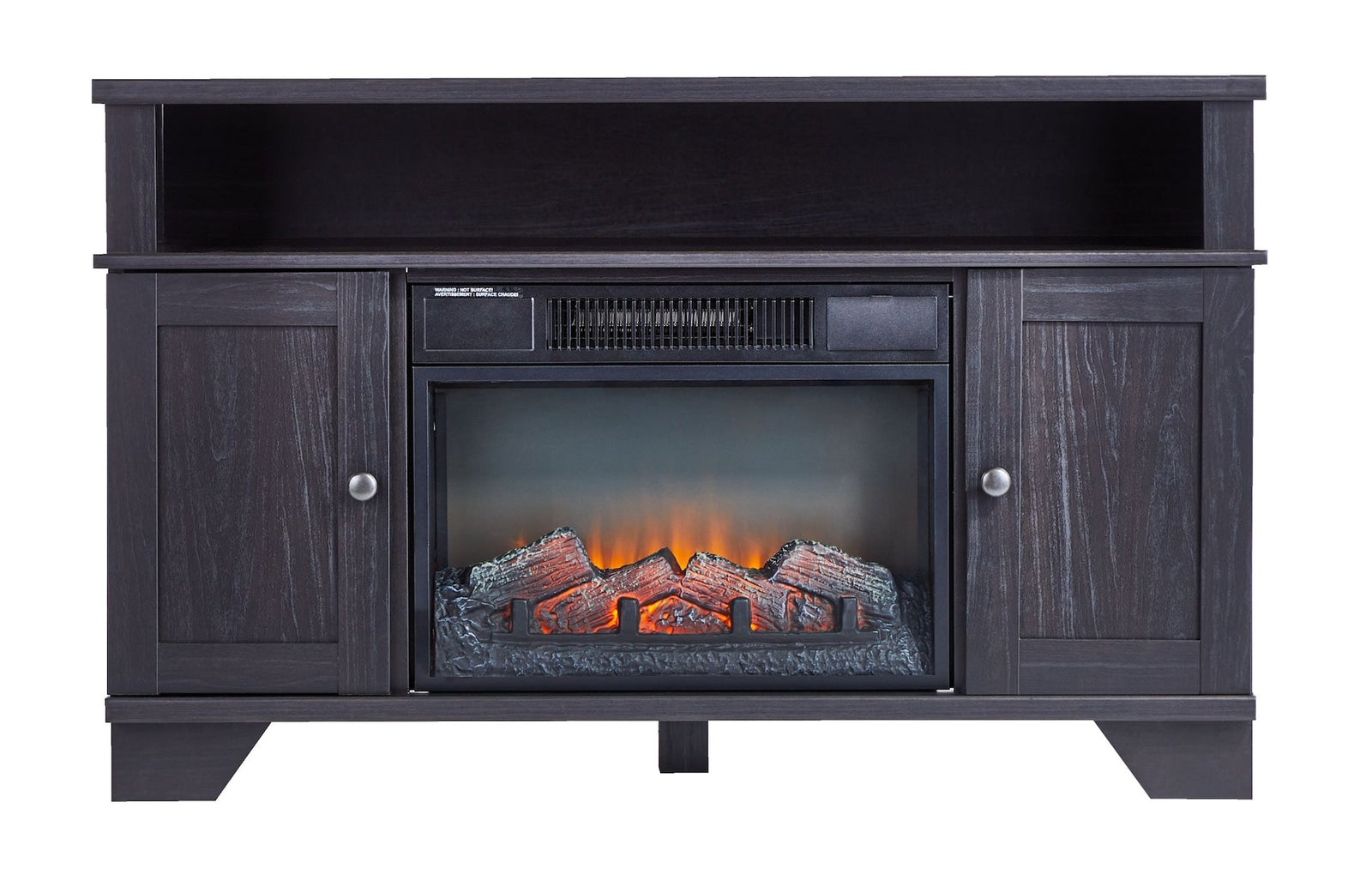 Hamilton Electric Fireplace TV Stand, 44.5-in, 1500W, Brown Cappucino P4G0 - product image 1