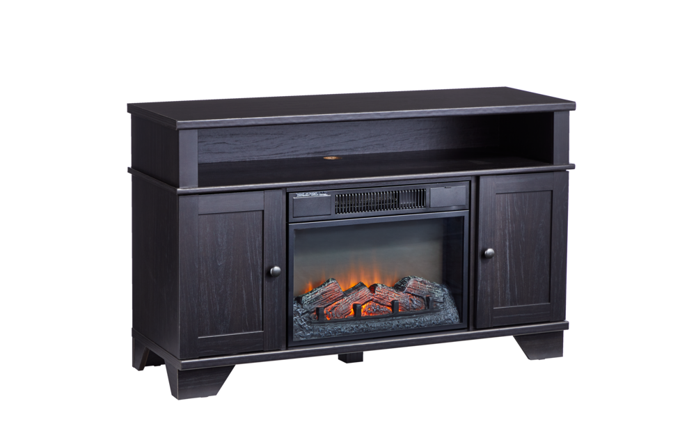 Hamilton Electric Fireplace TV Stand, 44.5-in, 1500W, Brown Cappucino P4G0 - product image 3