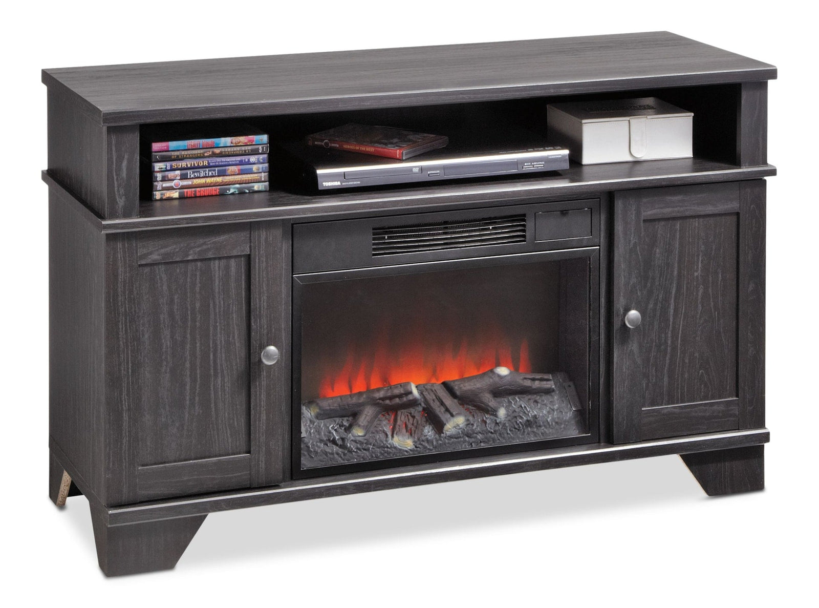 Hamilton Electric Fireplace TV Stand, 44.5-in, 1500W, Brown Cappucino P4G0 - product image 6