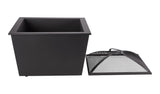Lyall Square Outdoor Wood Firepit, 20-in, Black I5G3 - product image 2