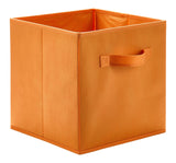Orange Fabric Foldable Storage Cube Drawers, 10.5x11-in U9R2 - product image 1