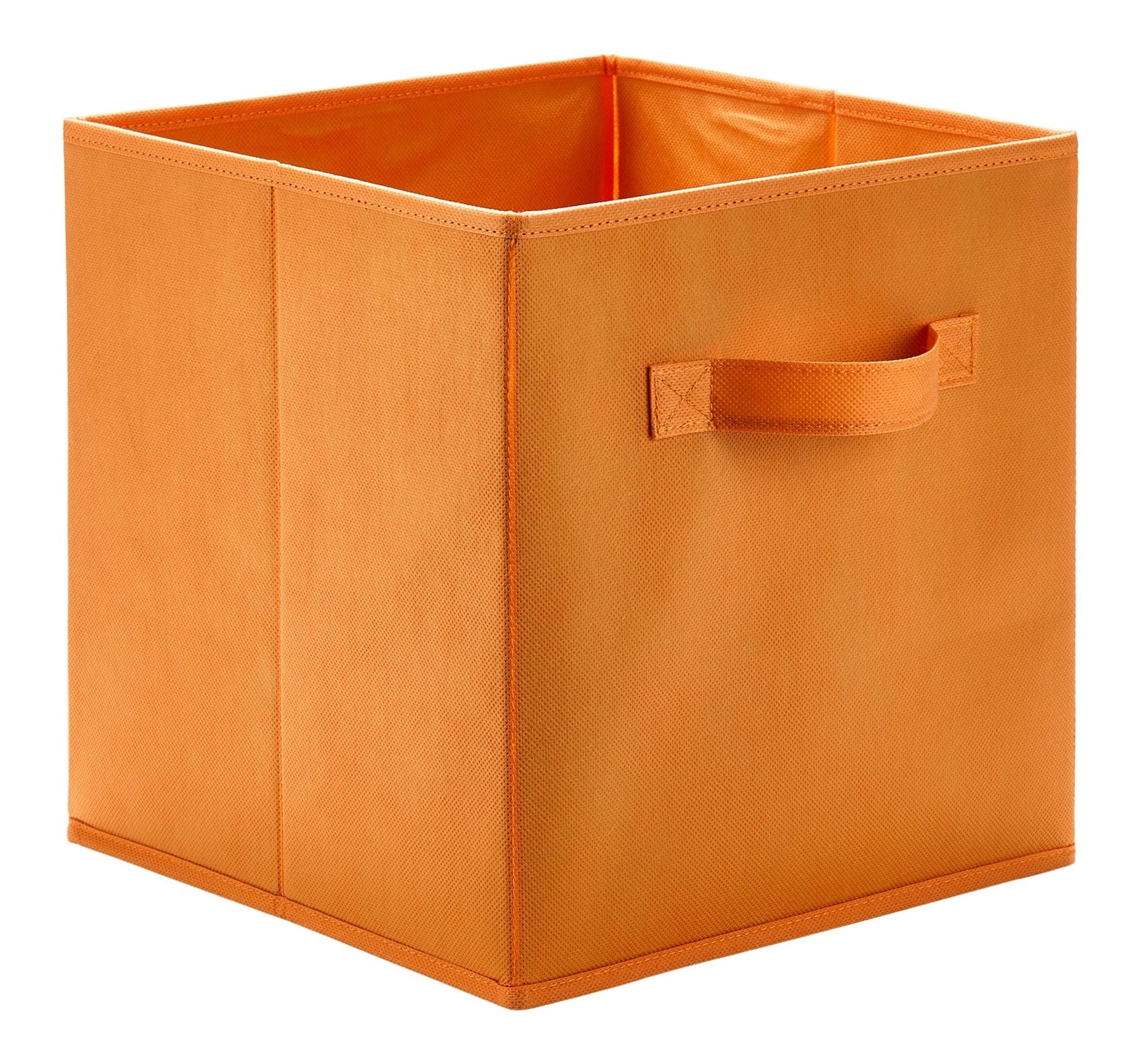 Orange Fabric Foldable Storage Cube Drawers, 10.5x11-in S0I3 - product image 1