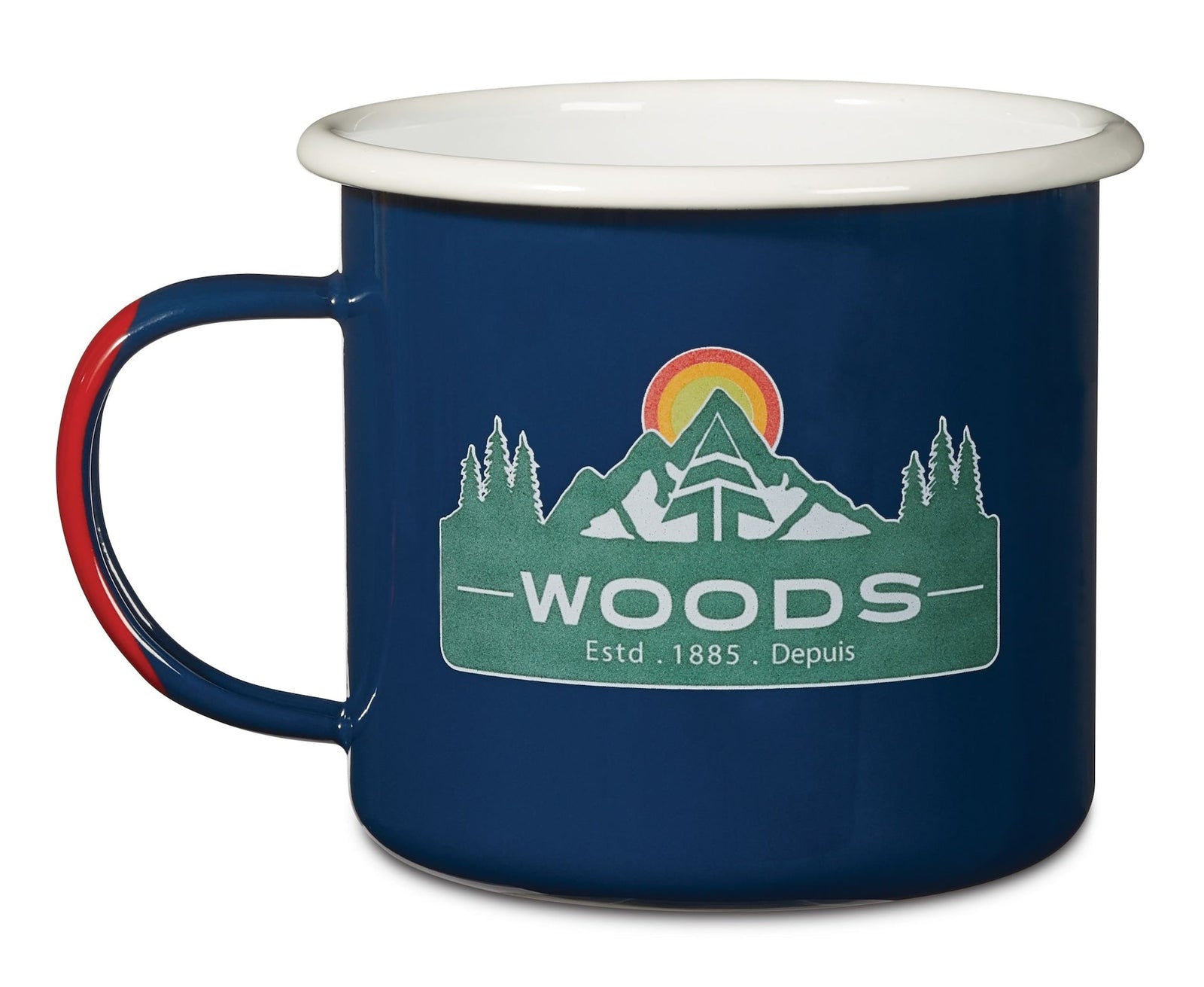 Enamel Camping Mugs, Assorted Designs N7J3 - product image 1