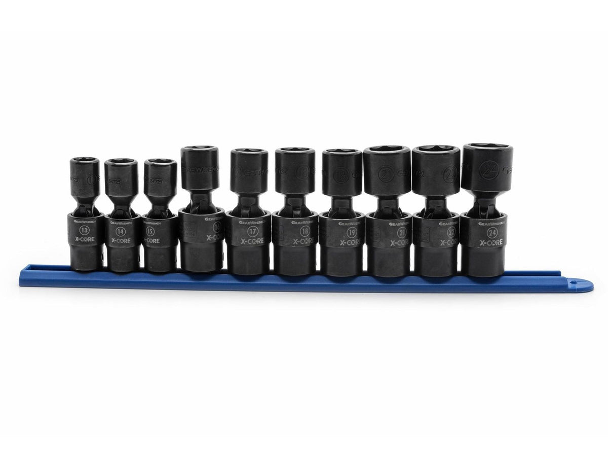 6 Point Standard Drive X-Core Pinless Universal Impact Socket Set, Metric, 1/2-in, 10-pc V2M1 - product image 1