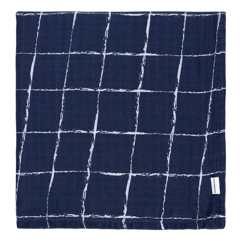 Childrenwear Coastal Calm Soft Cotton Muslin Baby Blanket, 2-pk O4K2