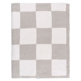 Childrenwear Tan Checkered Silky Mink Baby Blanket W3S8 - product image 1