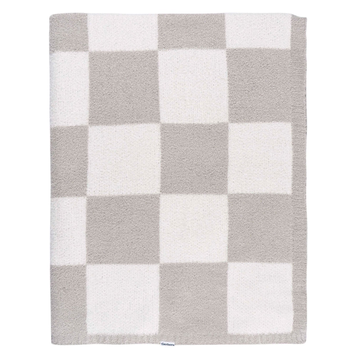 Childrenwear Tan Checkered Silky Mink Baby Blanket W3S8 - product image 1
