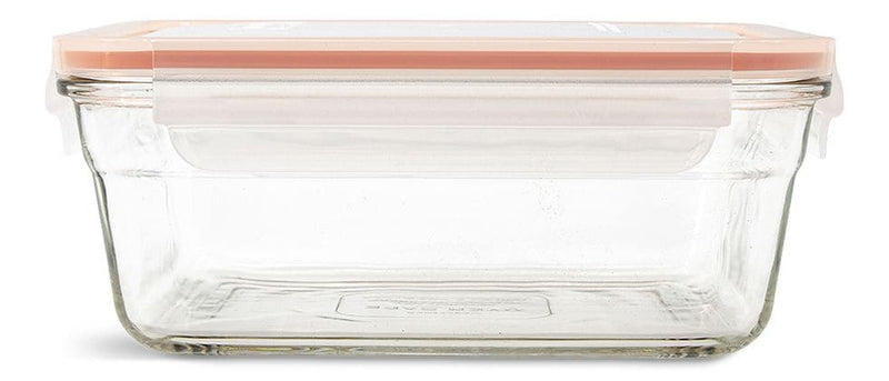 Rectangular Glass Food Storage Container with Leakproof Lid, 1.7-L D8G4