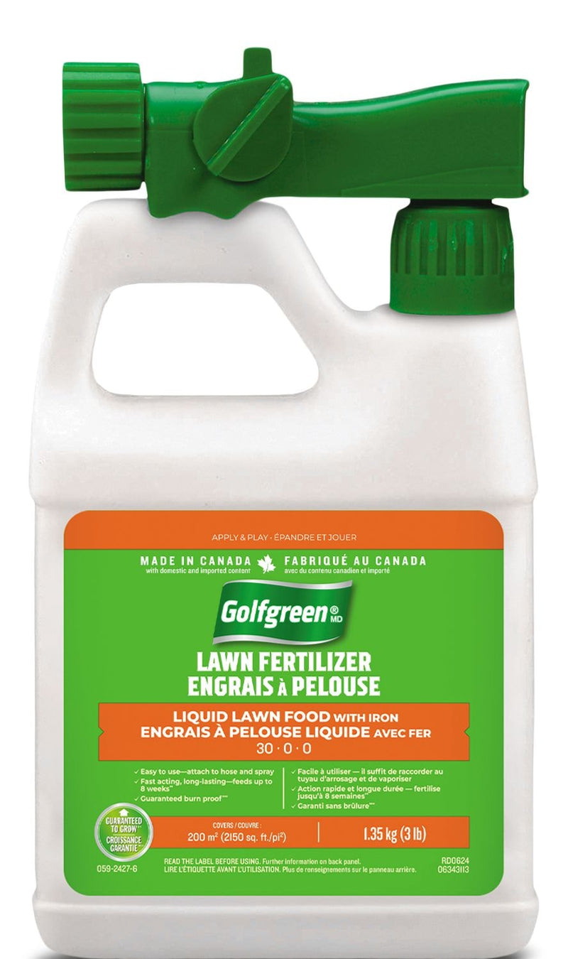 Liquid Lawn Fertilizer, 30-0-0, 1.35-kg Q3X3