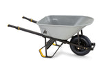 Heavy-Duty Easy Pivot/Dump Steel Tub Wheelbarrow, Steel Tray, 6-cu-ft N4G6 - product image 1