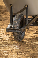 Heavy-Duty Easy Pivot/Dump Steel Tub Wheelbarrow, Steel Tray, 6-cu-ft N4G6 - product image 5