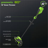 60V Snow Shovel with Directional Vanes, 12-in (Tool Only) H9Y9 - product image 4