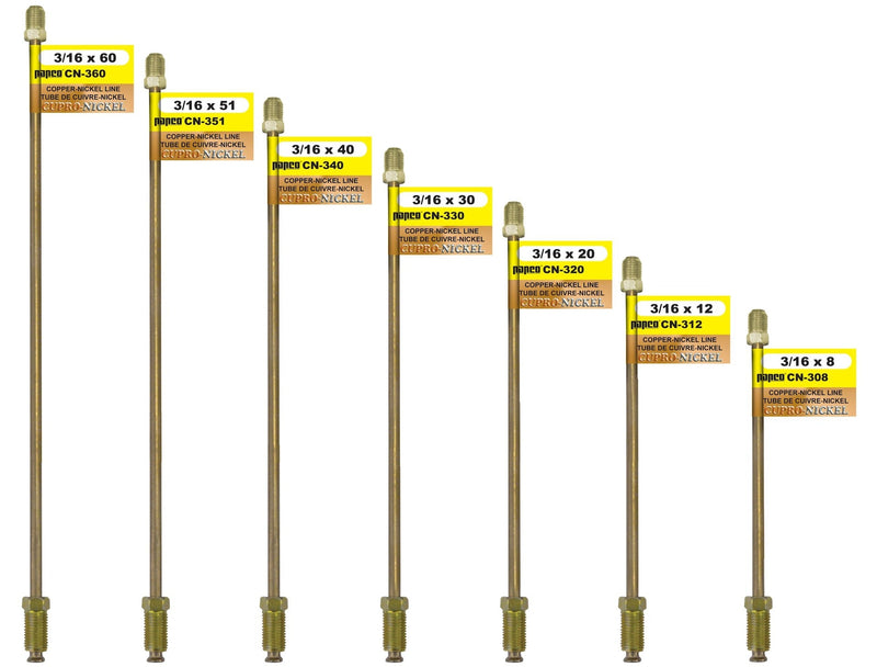 CN340 Copper Nickel Brake Line, Standard, 40 x 3/16-in Please make sure this part fits your need R6A4
