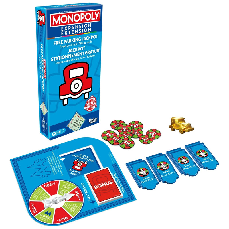 Games Monopoly Free Parking Jackpot Expansion Pack for Classic Monopoly Game H0E9
