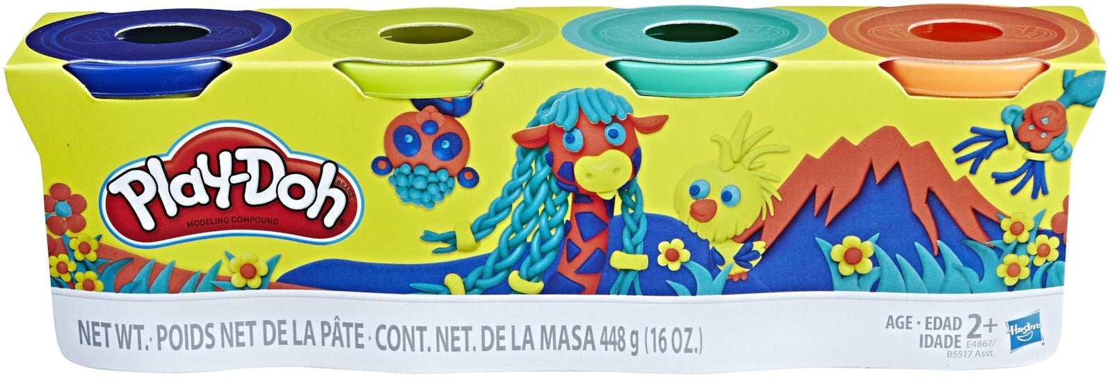 Play-Doh Modeling Compound Creative Toy for Toddlers, Assorted 4 pk, Ages 2+ U6I6 - product image 7