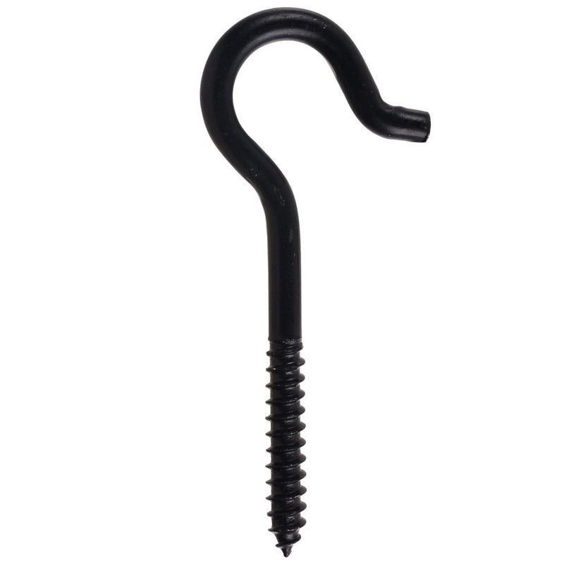 Screw Hook, 4-15/16-in, Black U4U8