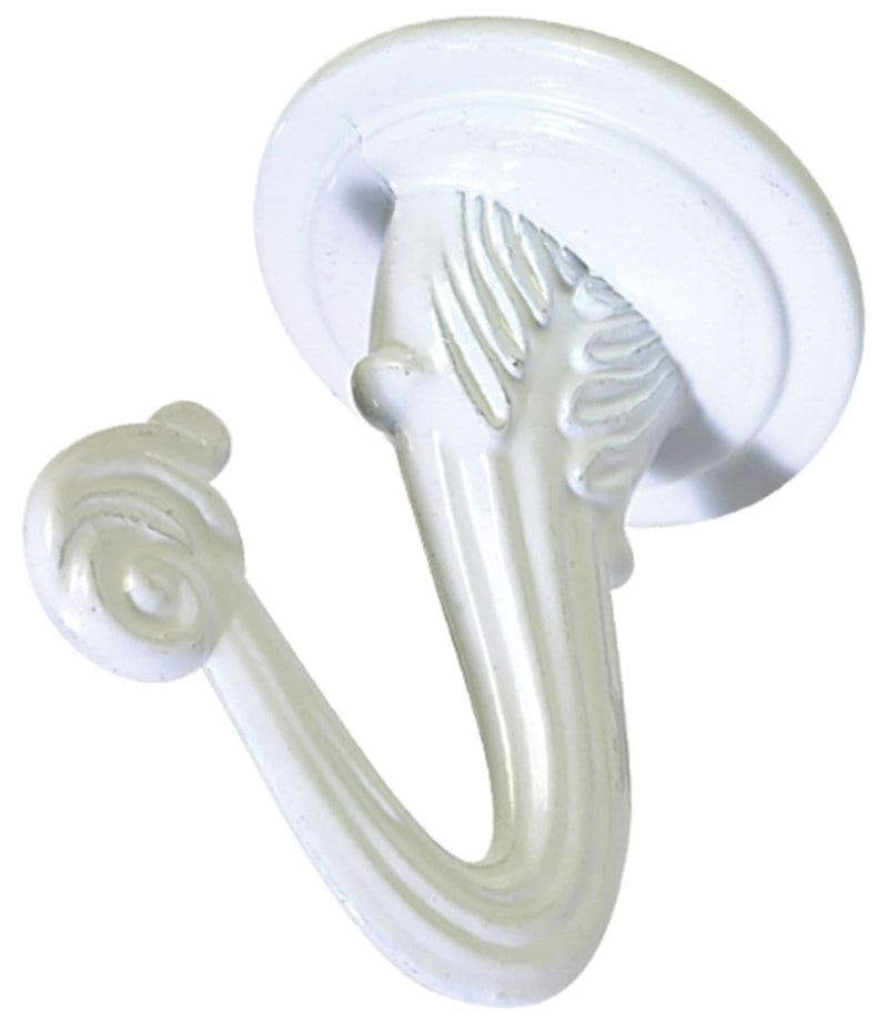 Swag Hooks with Screws and Hanger, White, 2-pk G4E5