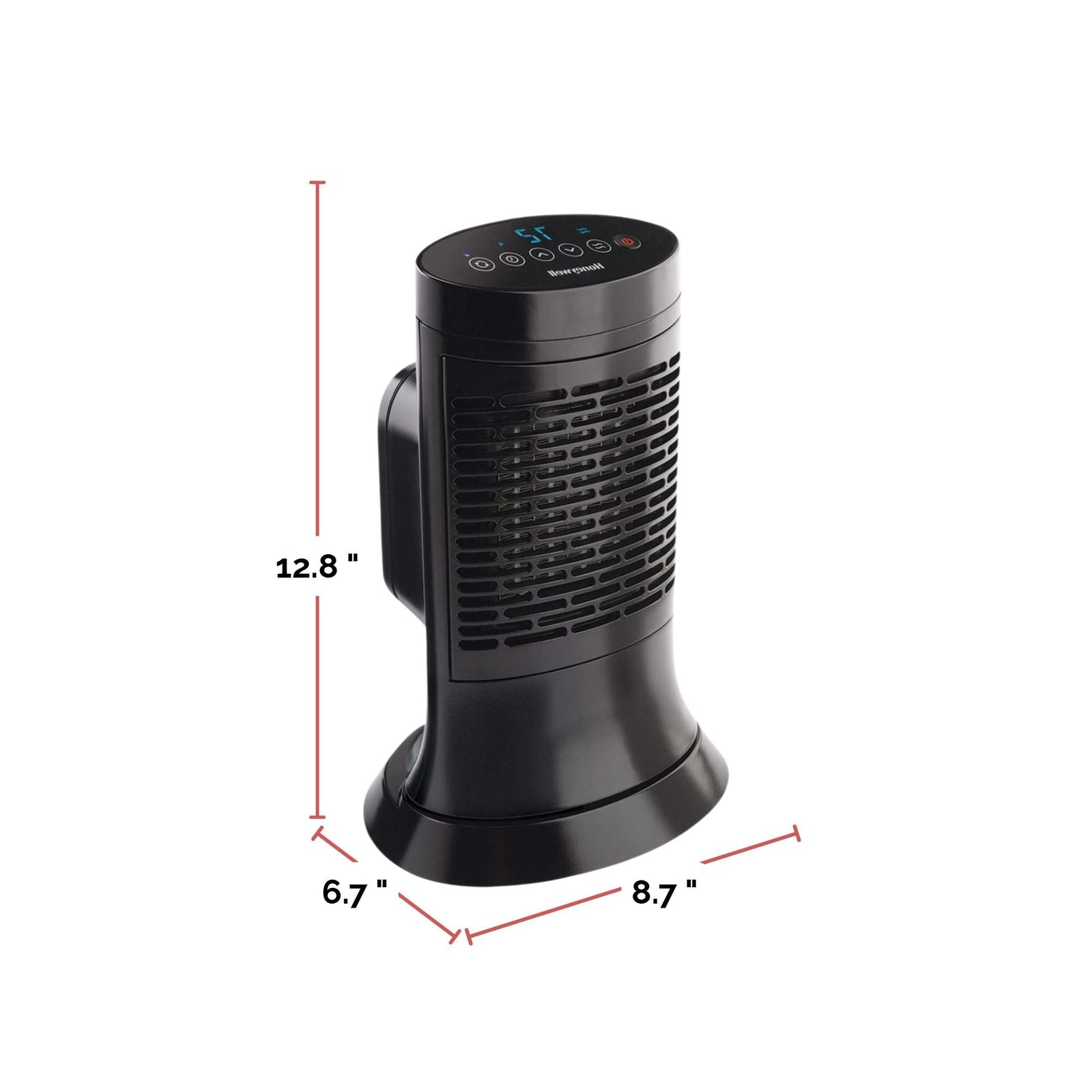 HCE351C Digital Mini-Tower Ceramic Space Heater, 1500W, Black K6W7 - product image 3