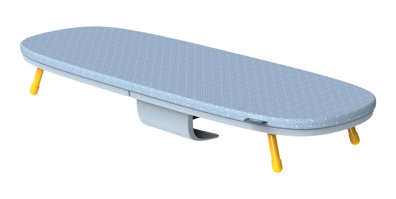 & Folding Table-Top Pocket Ironing Board, Compact & Collapsible, Grey I8B2