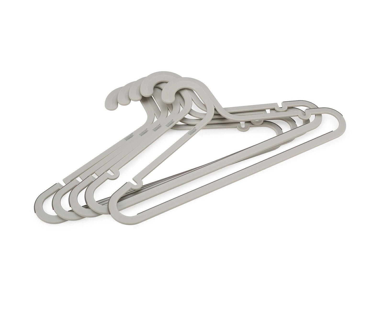 & Orderly Anti-Tangle Anti-Slip Garment Hangers, Ecru, 5-pk P4R9 - product image 1