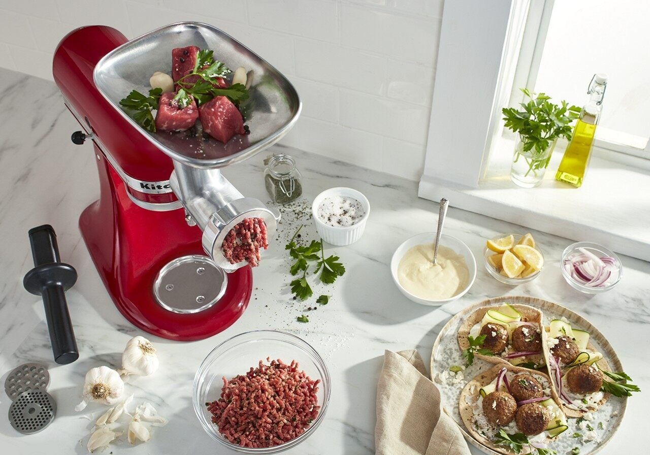Metal Food Grinder Stand Mixer Attachment J5Z4 - product image 5
