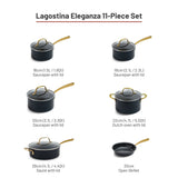 Eleganza Ceramic Pro Non-Stick Cookware Set, 11-pc U7B2 - product image 5