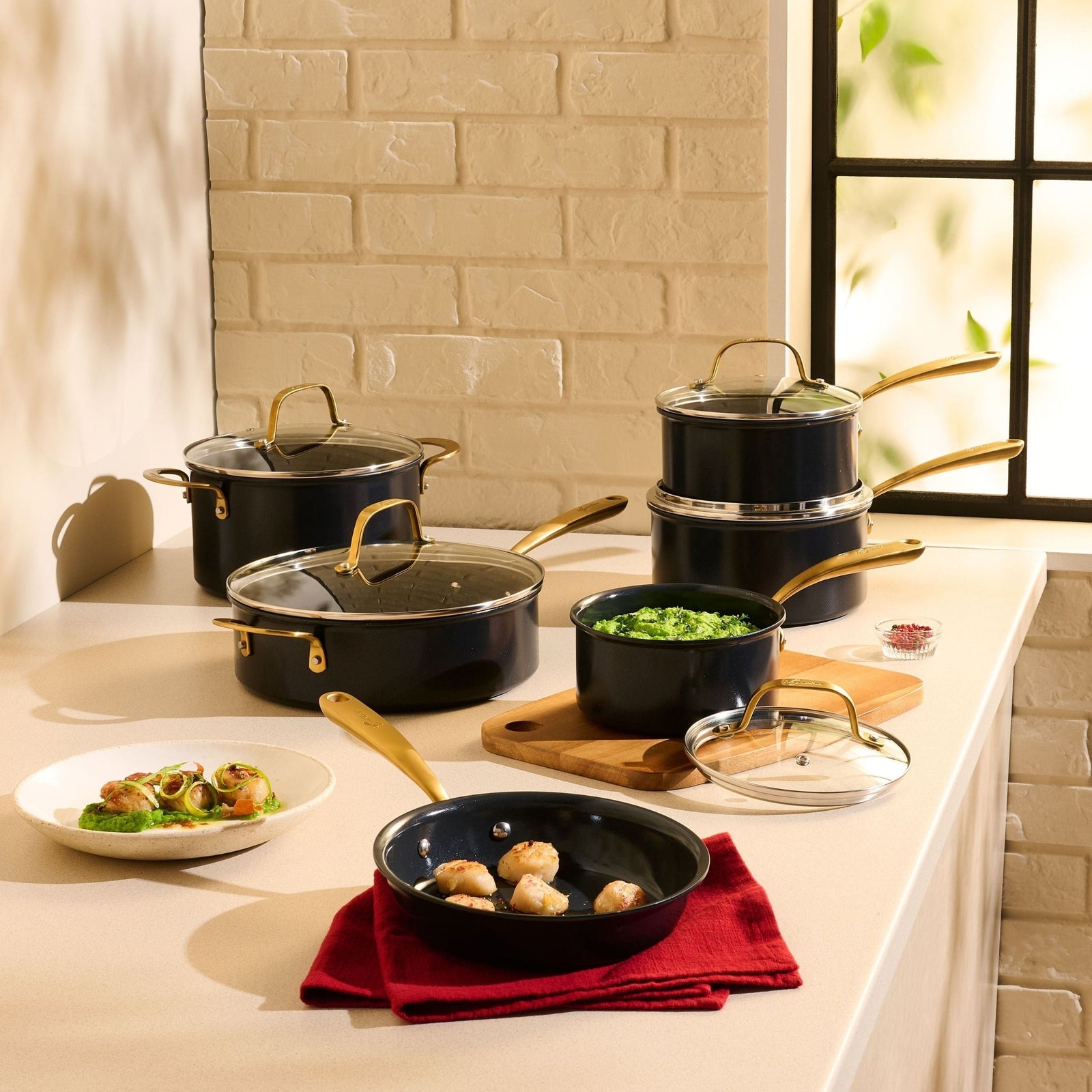 Eleganza Ceramic Pro Non-Stick Cookware Set, 11-pc U6R7 - product image 6