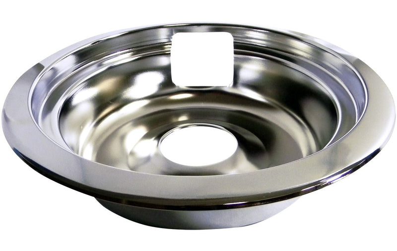 62469 Universal Stove Drip Pan with Trim Ring, Bright Chrome, 6-in N9M4