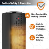 Ultra Slim Tower Ceramic Space Heater, 1500W, Black V5K2 - product image 7