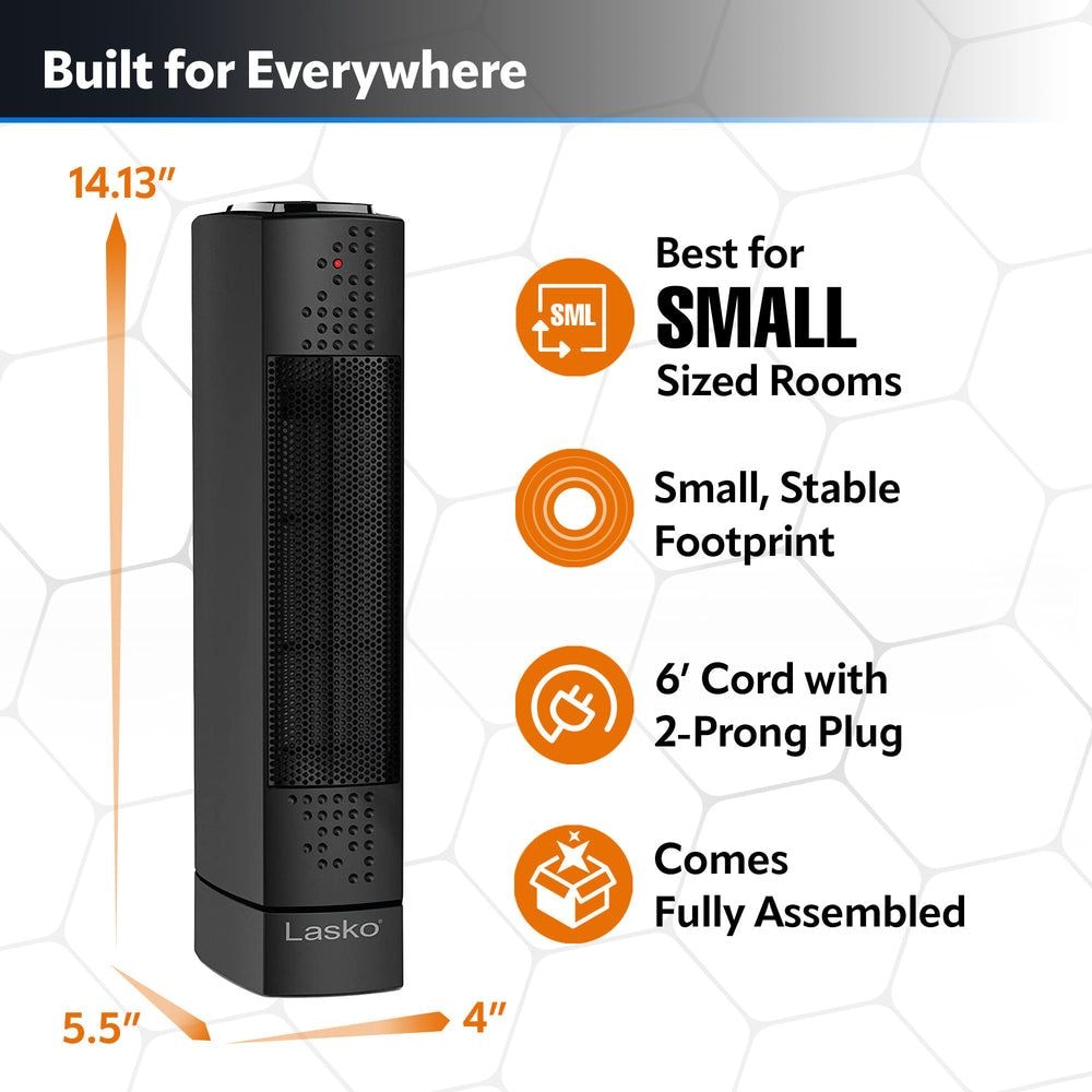 Ultra Slim Tower Ceramic Space Heater, 1500W, Black V5K2 - product image 8