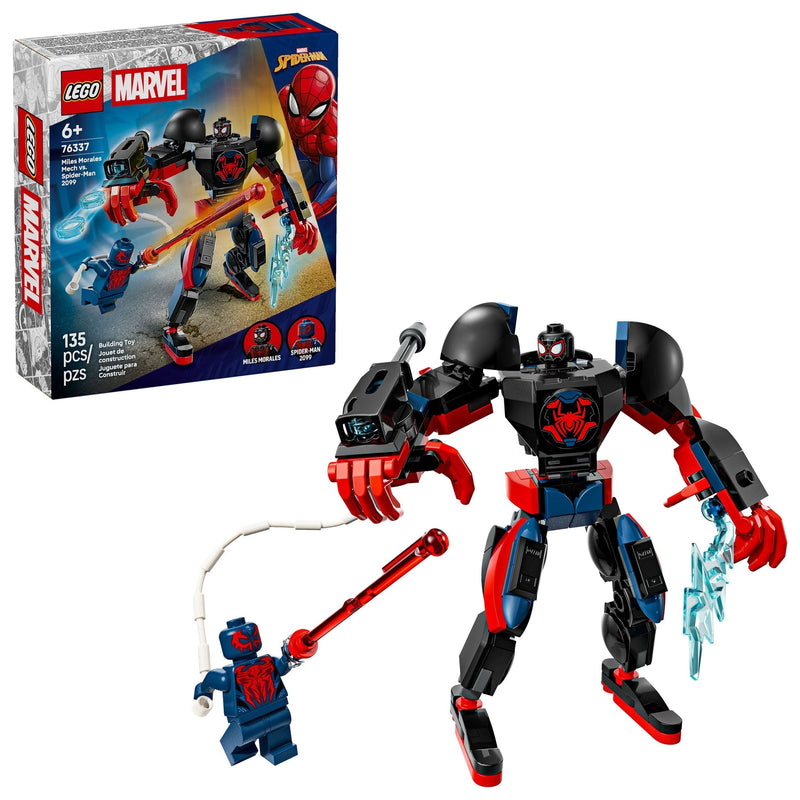 LEGO Miles Morales Mech Vs. Spider-Man 2099 - 76337, 135-pcs, Ages 6+ N5X6