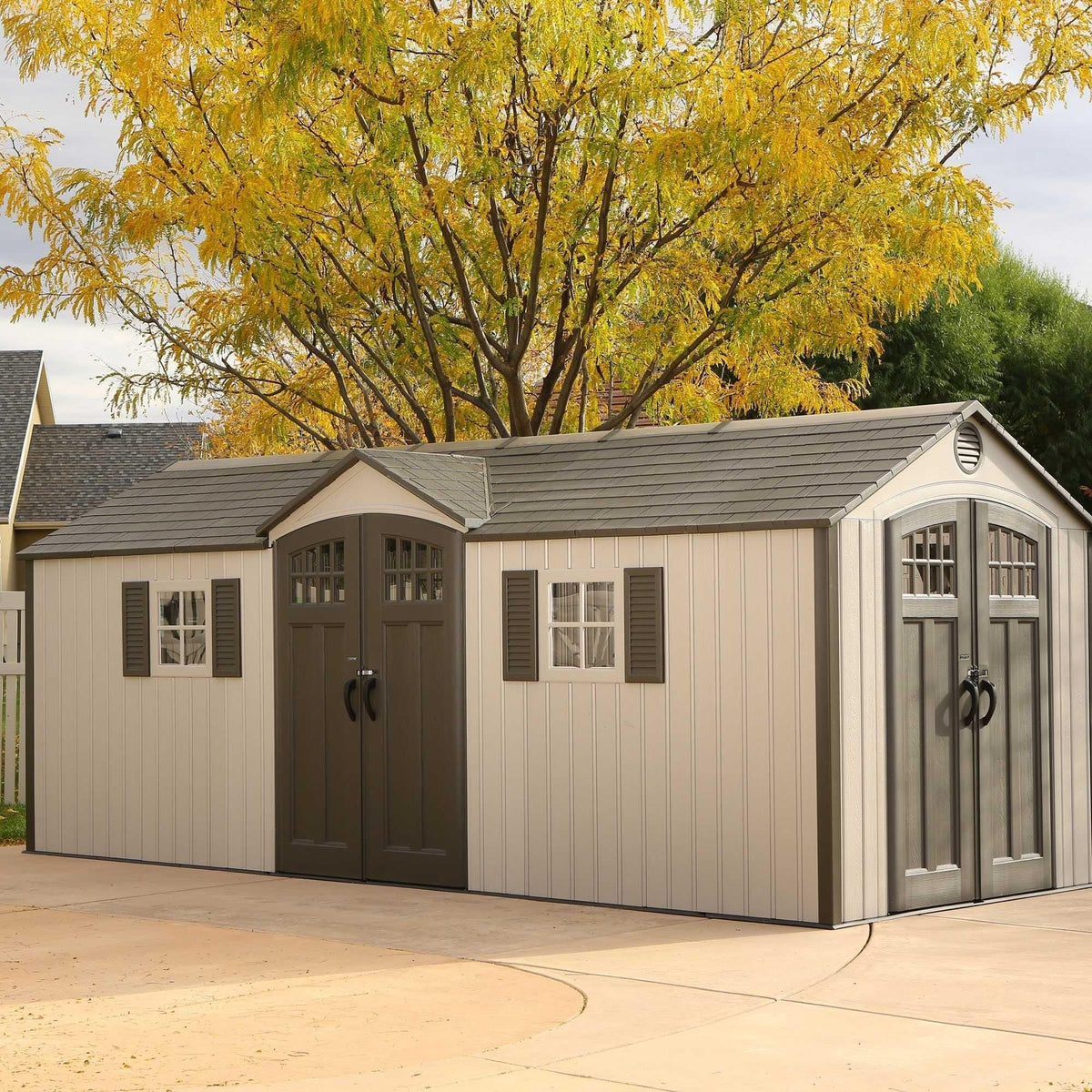 Outdoor Storage Shed with Dual Side Entry, 20 x 8-ft J5E1 - product image 7
