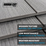 Outdoor Storage Shed with Dual Side Entry, Dark Grey Roughcut, 15 x 8-ft K3G4 - product image 5