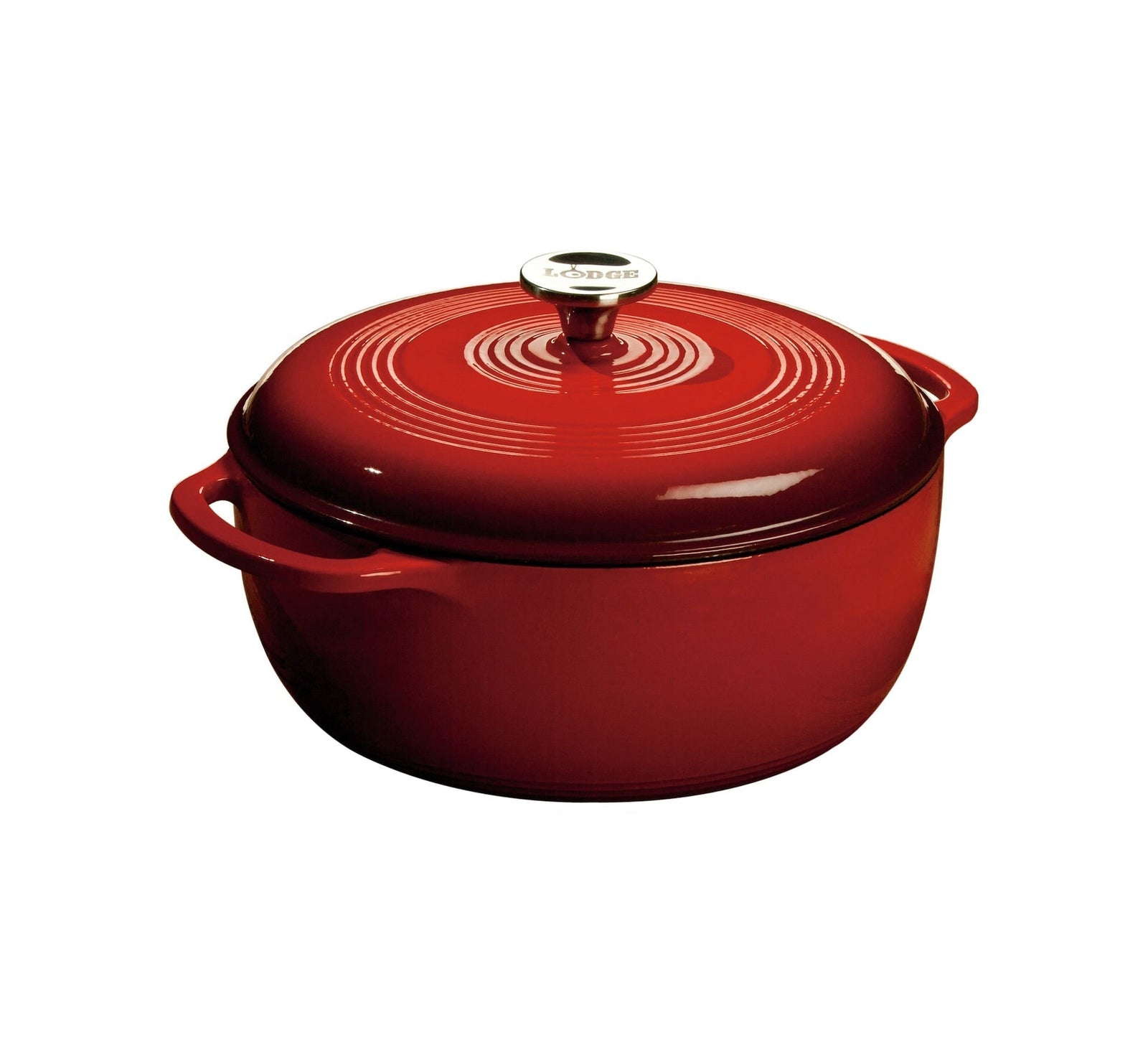 Enamel Cast Iron Dutch Oven, Red, 6-qt E1M8 - product image 2