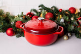 Enamel Cast Iron Dutch Oven, Red, 6-qt E1M8 - product image 8