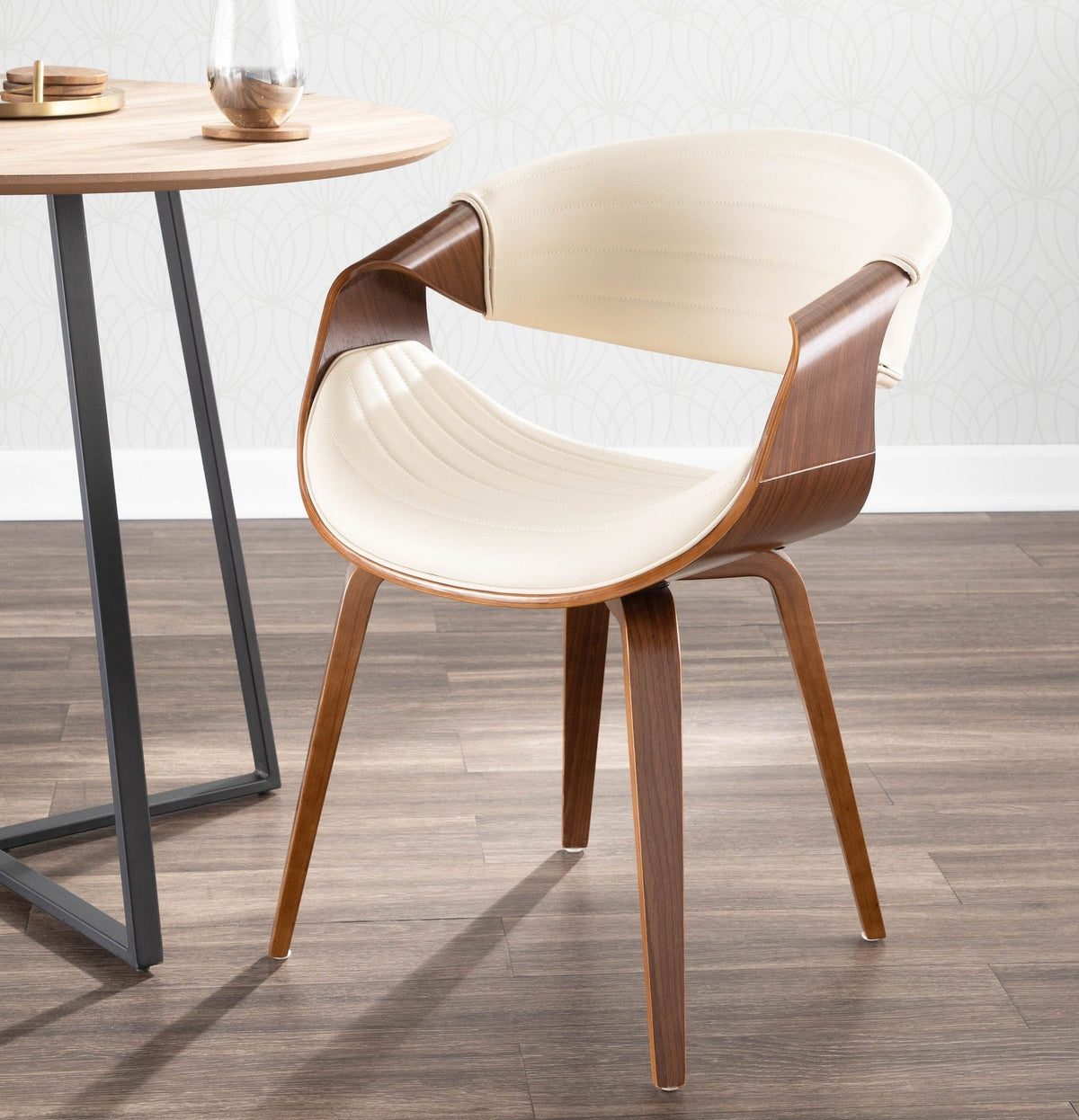 Symphony Faux Leather Dining/ Accent Chair, Cream Y8F9 - product image 8