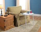 Kleen Tilt-a-Table Portable Height Adjustable TV Tray/Laptop Table, White J8E5 - product image 3