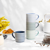 Blue Strip Stackable Mugs, Assorted Colours, 4-pk D2R4 - product image 6