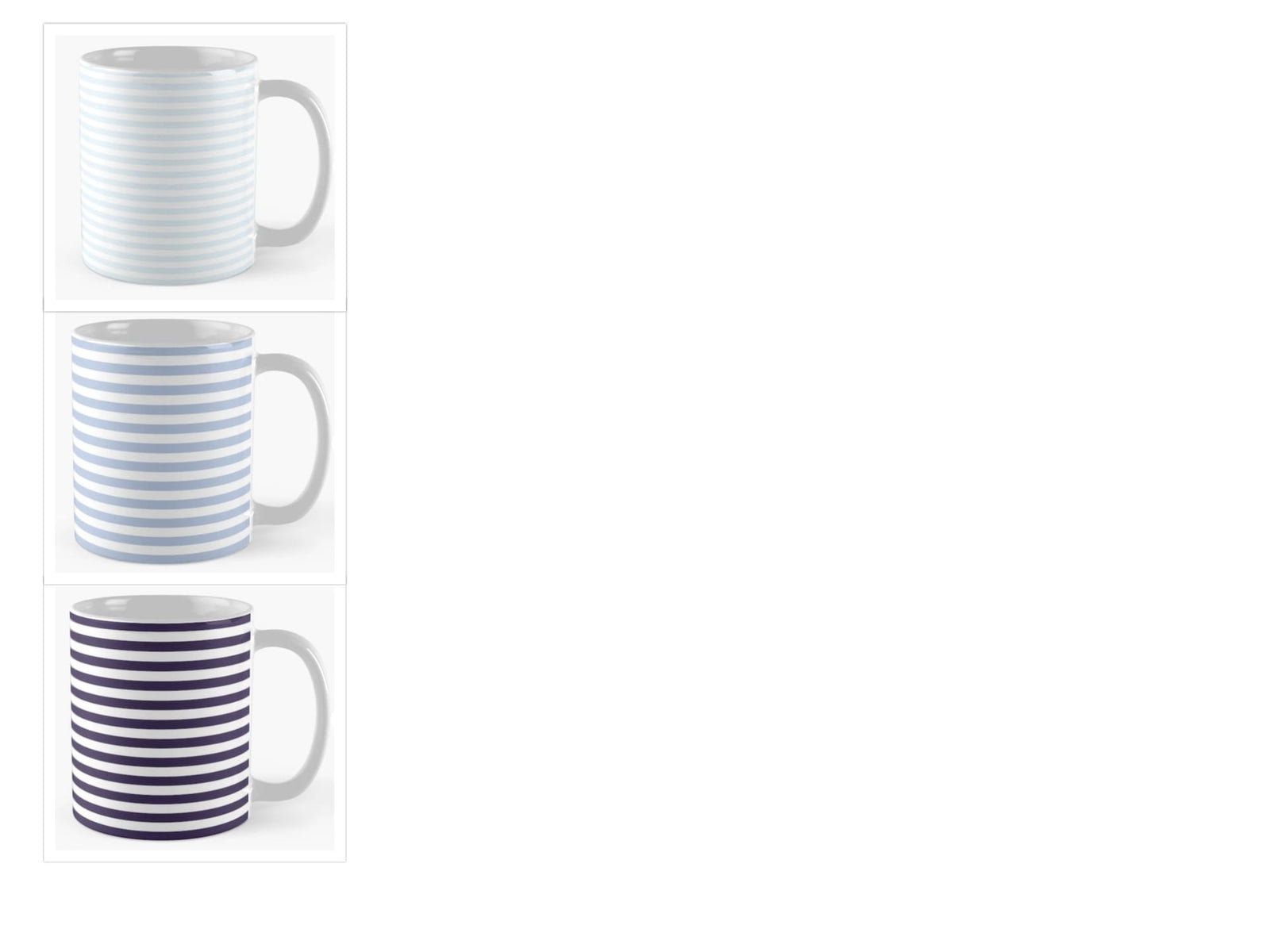 Blue Strip Stackable Mugs, Assorted Colours, 4-pk D2R4 - product image 8