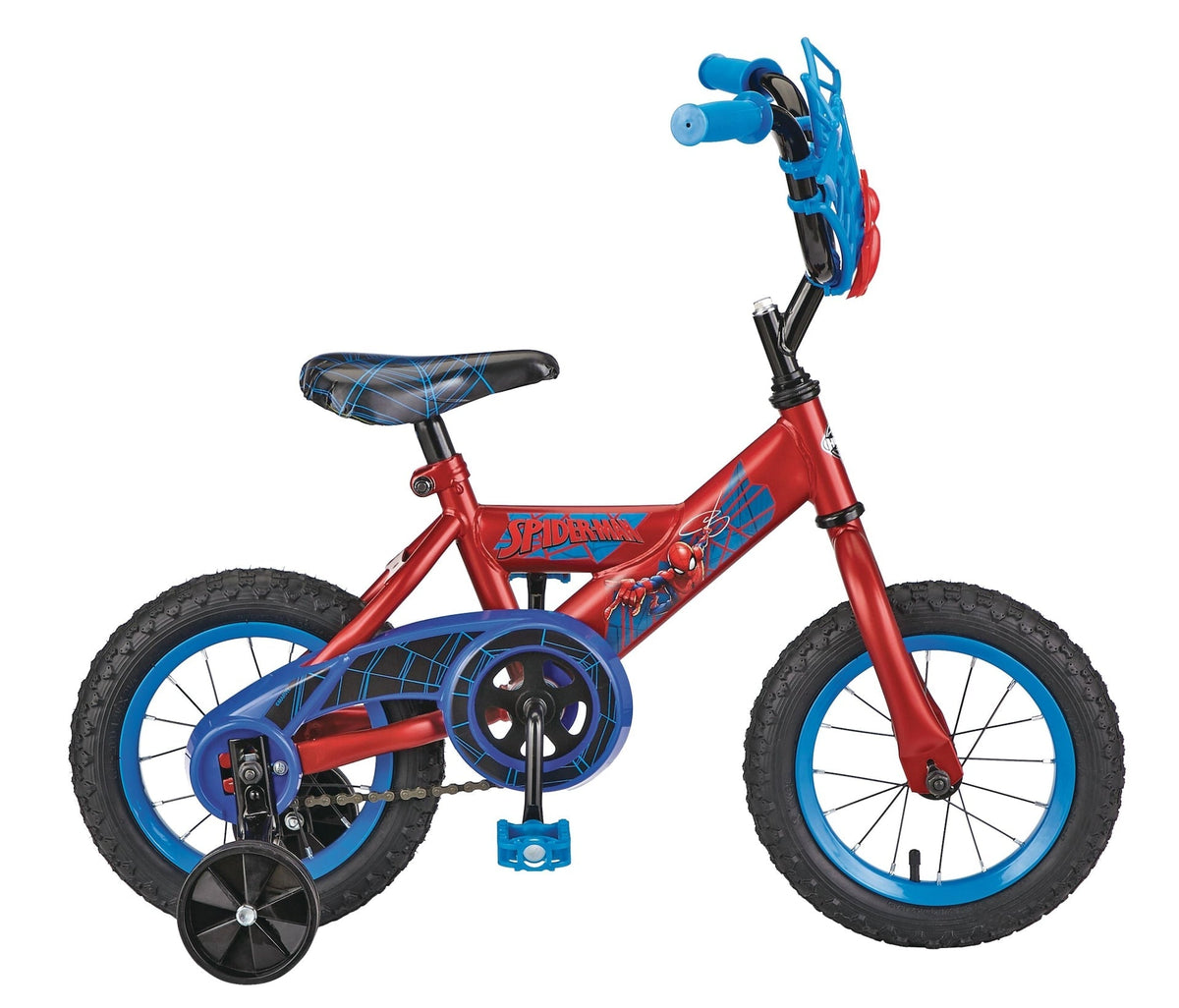 Spider-Man Kids' Bike 12-in Wheel, Red/Blue Q8P6 - product image 3