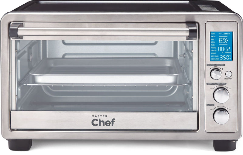 Digital Convection Toaster Oven with 10 Functions, Stainless Steel, 6-Slices I1M7