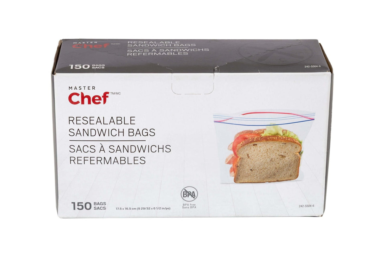Double Seal Sandwich Bag, 150-pk E8P5 - product image 1