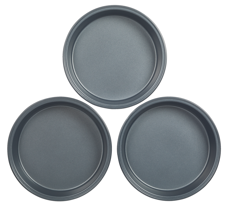Non-Stick Round Cake Pans, 8-in, 3-pc R0C1