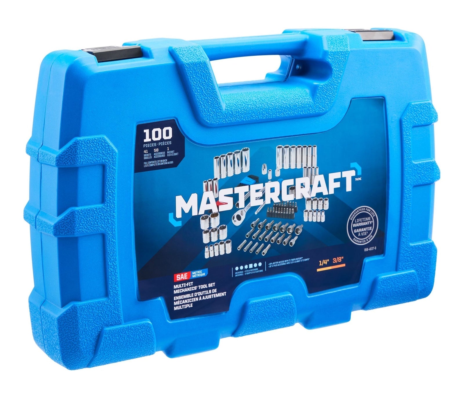 100 Piece Multi Fit Socket Set X6F7 - product image 2