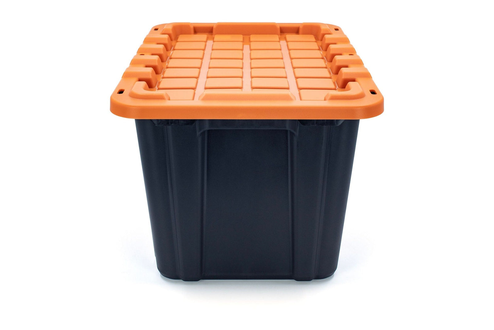 102-L Heavy-Duty Orange/Black Storage Tote E1V2 - product image 2
