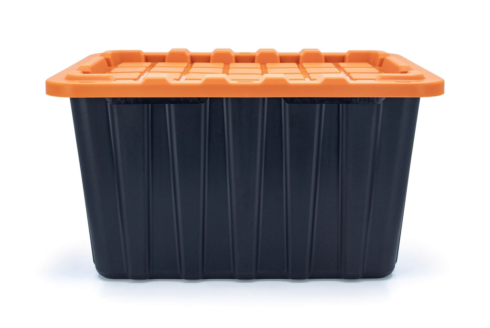 102-L Heavy-Duty Orange/Black Storage Tote G8I2 - product image 3