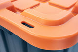 102-L Heavy-Duty Orange/Black Storage Tote E1V2 - product image 4