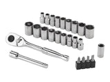 25 Piece 1/4" Drive Socket Set C7I3 - product image 1